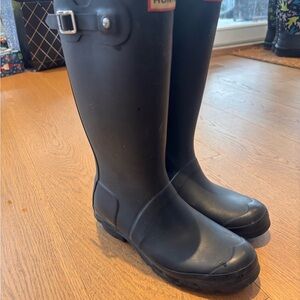 Unisex tall black Hunter Boots